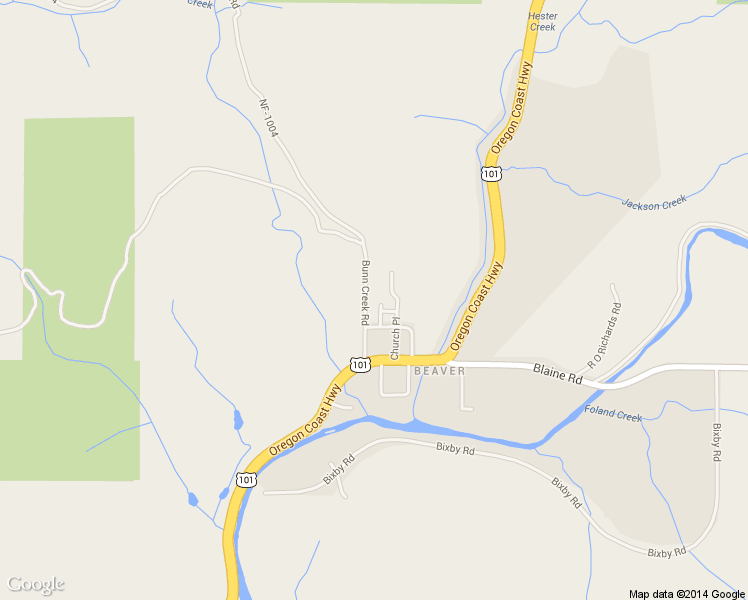 map of restaurants, bars, coffee shops, grocery stores, and more near 24325 Bunn Creek Road in Beaver