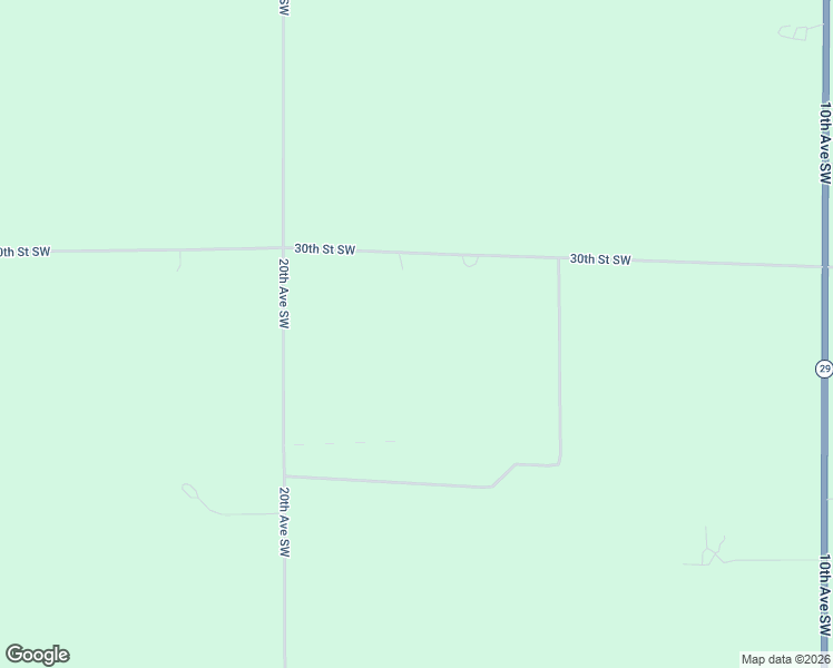 map of restaurants, bars, coffee shops, grocery stores, and more near 175 30th Street Southwest in Benson