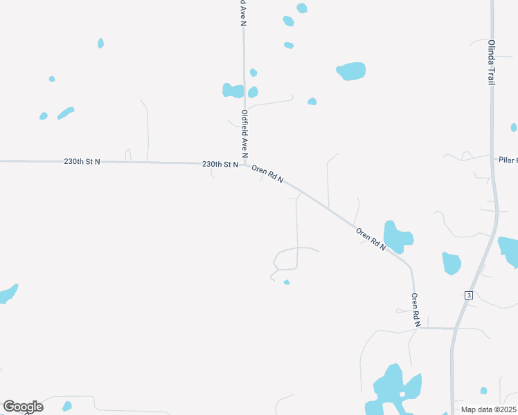 map of restaurants, bars, coffee shops, grocery stores, and more near 14363 Oren Road North in Scandia