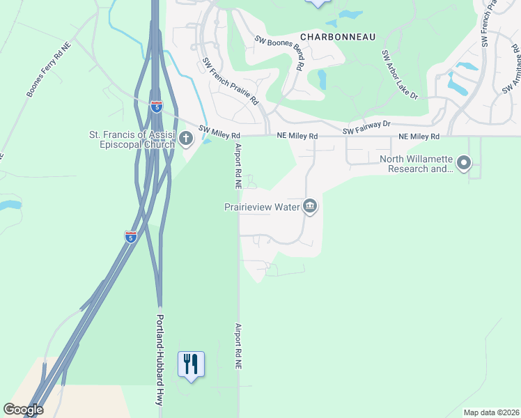 map of restaurants, bars, coffee shops, grocery stores, and more near 14555 Northeast Mulligan Court in Aurora