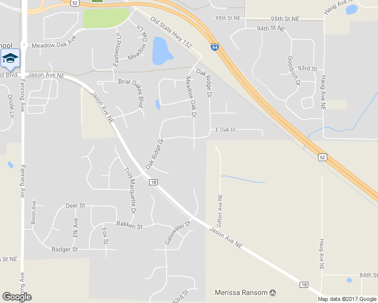 map of restaurants, bars, coffee shops, grocery stores, and more near 1265 Meadow Oak Court in Monticello
