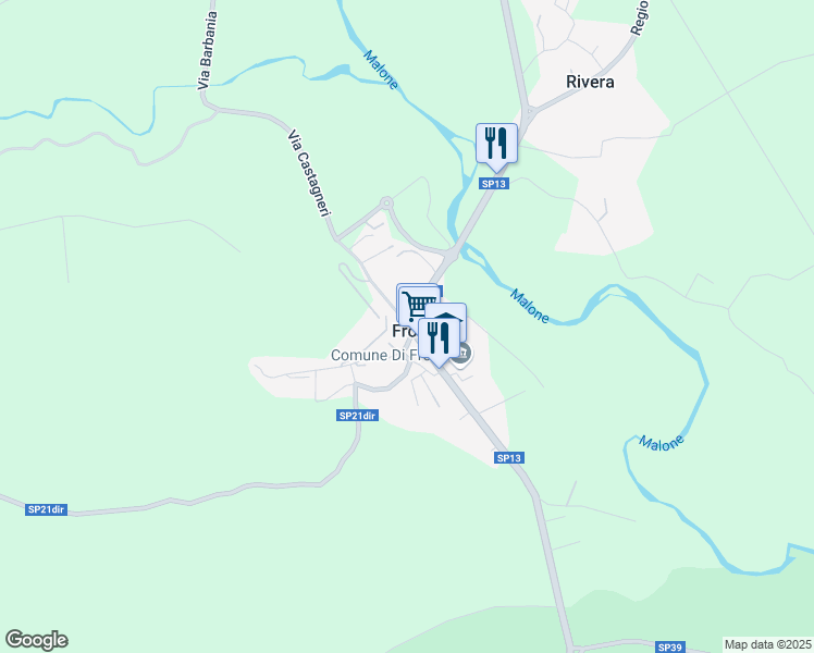 map of restaurants, bars, coffee shops, grocery stores, and more near 5 Piazza IV Novembre in Front