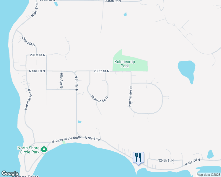 map of restaurants, bars, coffee shops, grocery stores, and more near 7973 230th Street Lane North in Forest Lake