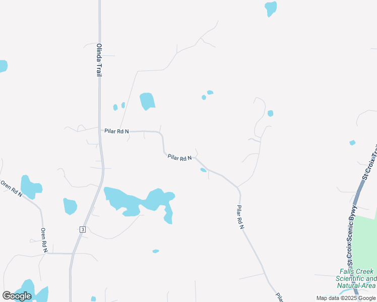 map of restaurants, bars, coffee shops, grocery stores, and more near 15400 Pilar Road North in Scandia