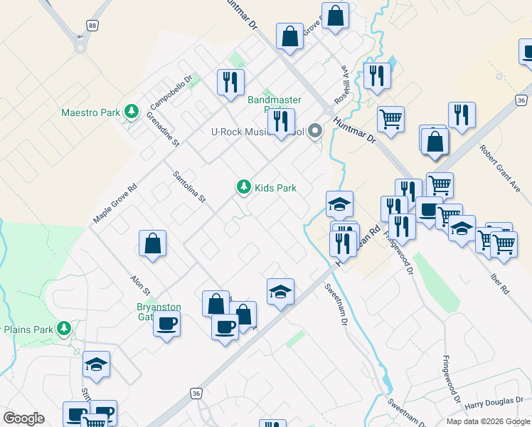 map of restaurants, bars, coffee shops, grocery stores, and more near 802 Indica Street in Ottawa