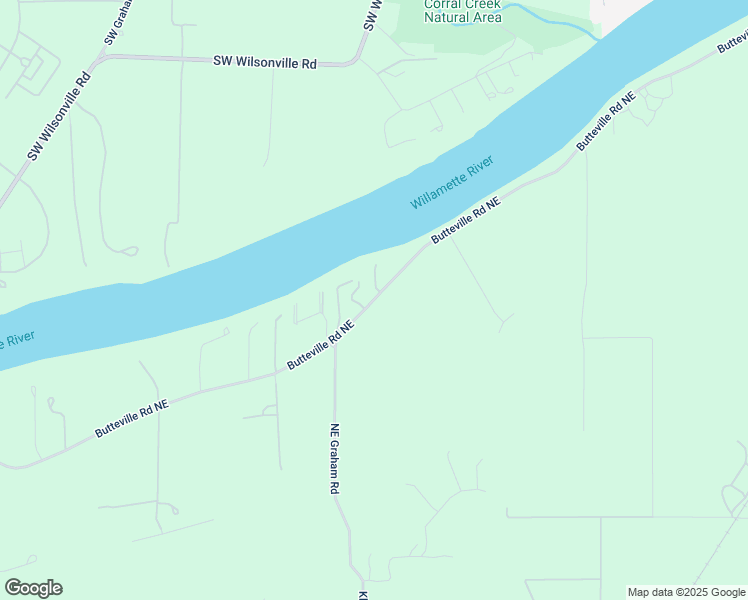 map of restaurants, bars, coffee shops, grocery stores, and more near 25550 Northeast Butteville Road in Aurora