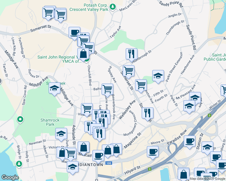 84 Beaverbrook Avenue, Saint John NB Walk Score