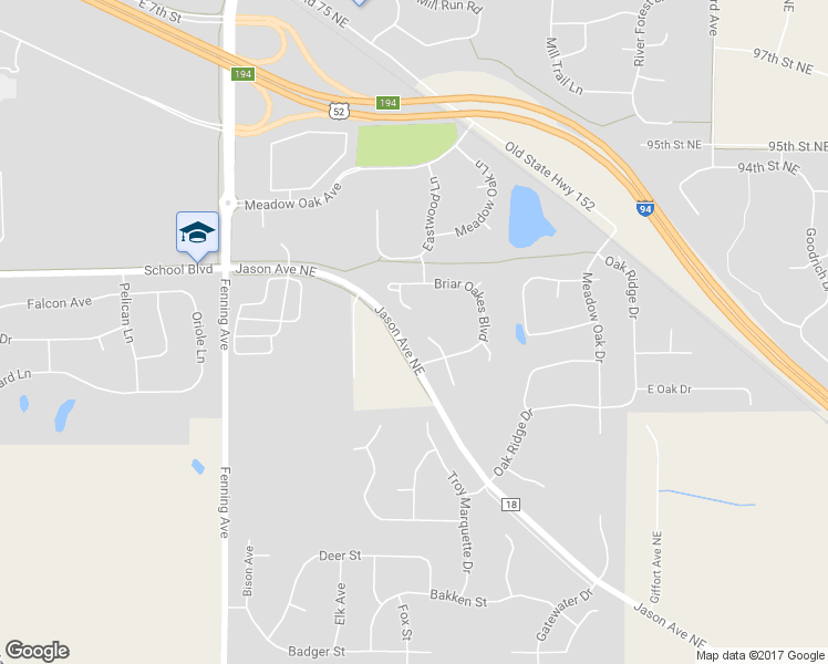 map of restaurants, bars, coffee shops, grocery stores, and more near 1035 Hawthorne Place North in Monticello