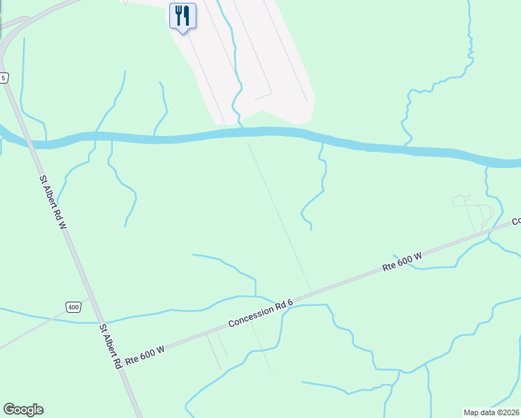 map of restaurants, bars, coffee shops, grocery stores, and more near 918 Du Castor Road in Casselman