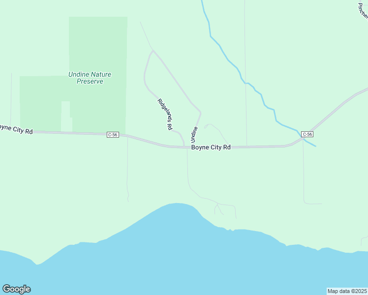 map of restaurants, bars, coffee shops, grocery stores, and more near 5501 Ridgelands Road in Charlevoix