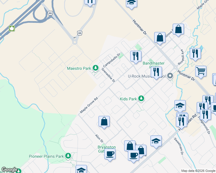 map of restaurants, bars, coffee shops, grocery stores, and more near in Ottawa