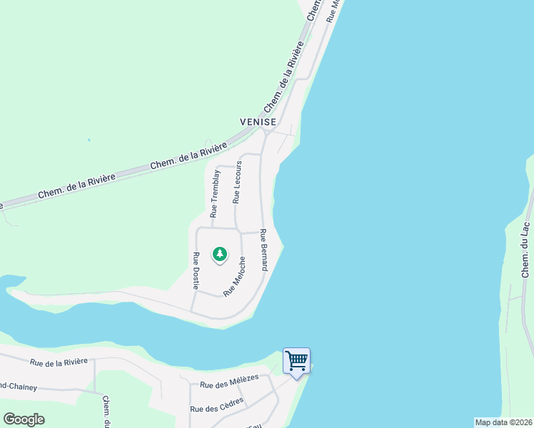 map of restaurants, bars, coffee shops, grocery stores, and more near 106 Rue Bernard in Magog