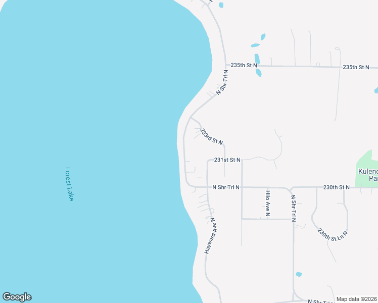 map of restaurants, bars, coffee shops, grocery stores, and more near 7460 North Shore Trail in Forest Lake