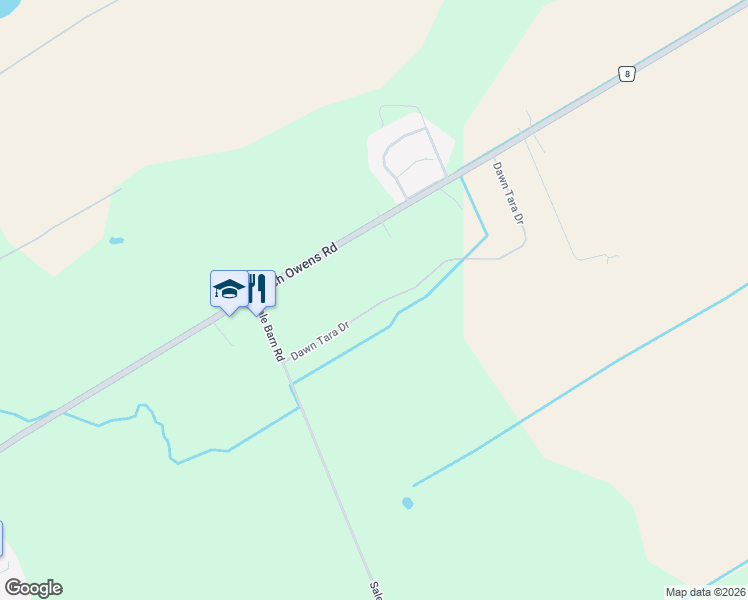 map of restaurants, bars, coffee shops, grocery stores, and more near 7413 Dawn Tara Drive in Ottawa