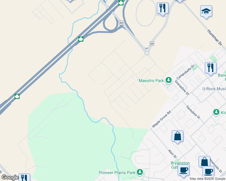 map of restaurants, bars, coffee shops, grocery stores, and more near 309 Crossway Terrace in Ottawa