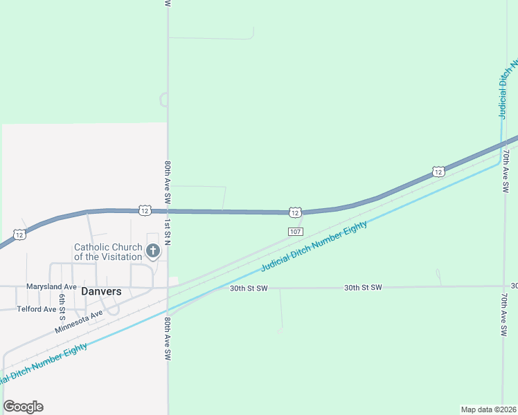 map of restaurants, bars, coffee shops, grocery stores, and more near 275 80th Avenue Southwest in Danvers
