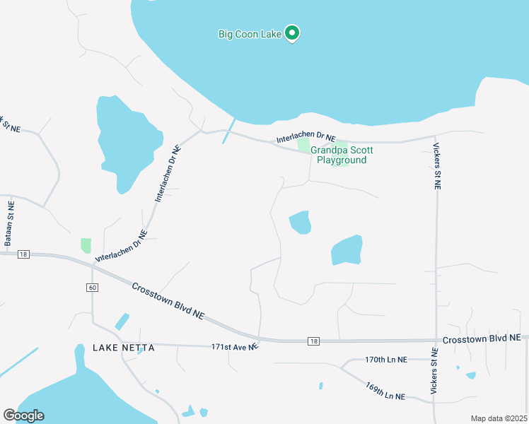 map of restaurants, bars, coffee shops, grocery stores, and more near 17430 Hiawatha Beach Drive Northeast in Ham Lake