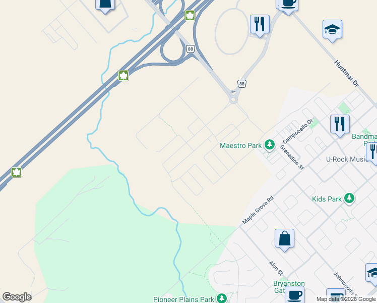 map of restaurants, bars, coffee shops, grocery stores, and more near 331 Crossway Terrace in Ottawa