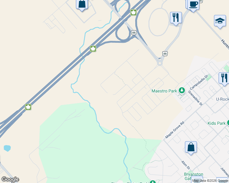 map of restaurants, bars, coffee shops, grocery stores, and more near 144 Unity Place in Ottawa
