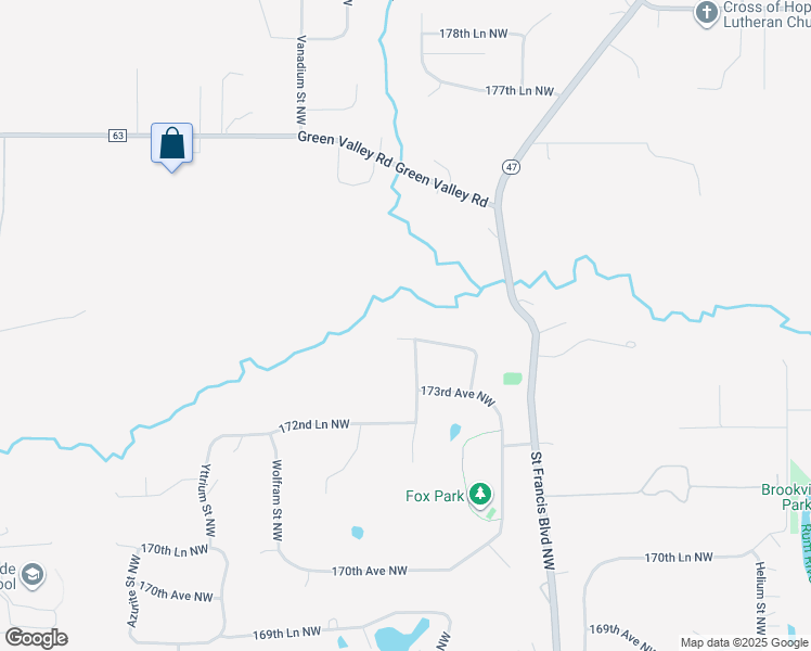map of restaurants, bars, coffee shops, grocery stores, and more near 6133 174th Avenue Northwest in Ramsey