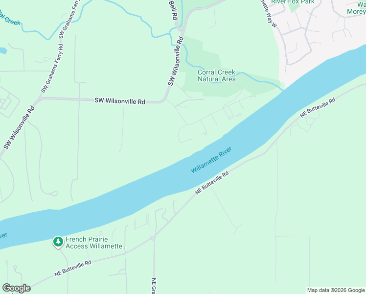 map of restaurants, bars, coffee shops, grocery stores, and more near 12310 Southwest Riverview Lane in Wilsonville