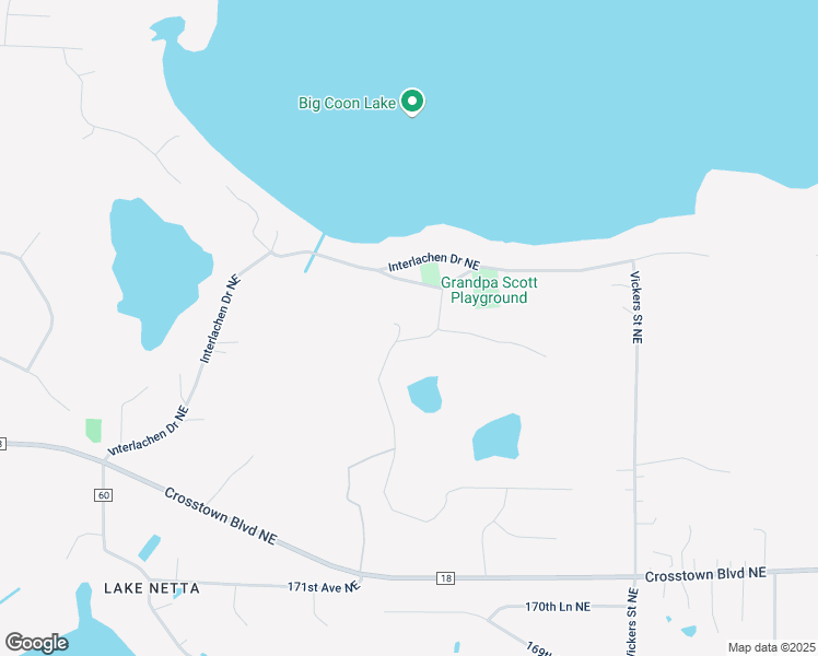 map of restaurants, bars, coffee shops, grocery stores, and more near 17453 Hiawatha Beach Drive Northeast in Ham Lake