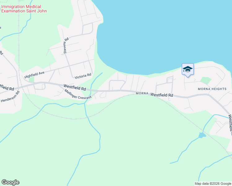 map of restaurants, bars, coffee shops, grocery stores, and more near in Saint John