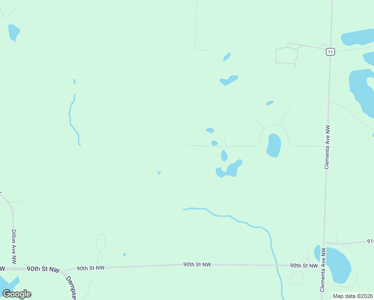 map of restaurants, bars, coffee shops, grocery stores, and more near 2502 95th Street Northwest in Maple Lake