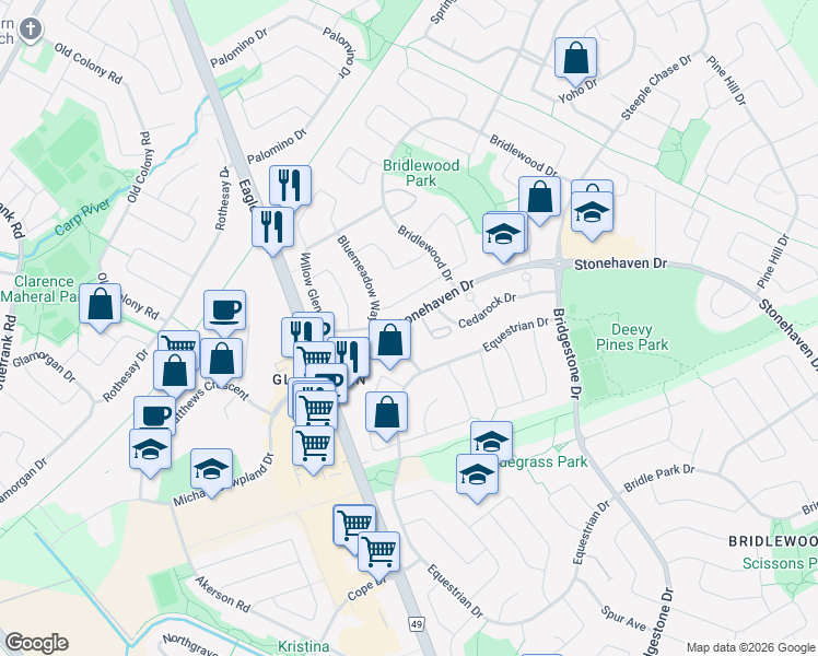 37 Stonehaven Drive, Ottawa ON Walk Score