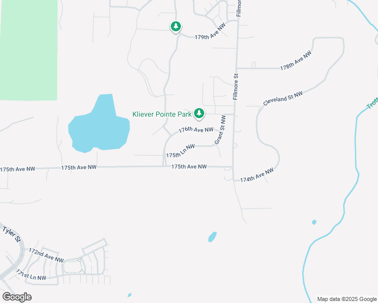 map of restaurants, bars, coffee shops, grocery stores, and more near 10160 175th Lane Northwest in Elk River