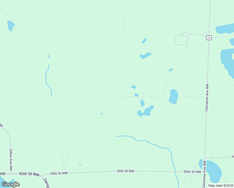 map of restaurants, bars, coffee shops, grocery stores, and more near 2502 95th Street Northwest in Maple Lake