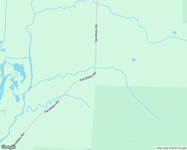 map of restaurants, bars, coffee shops, grocery stores, and more near Sandlake Road in Beaver