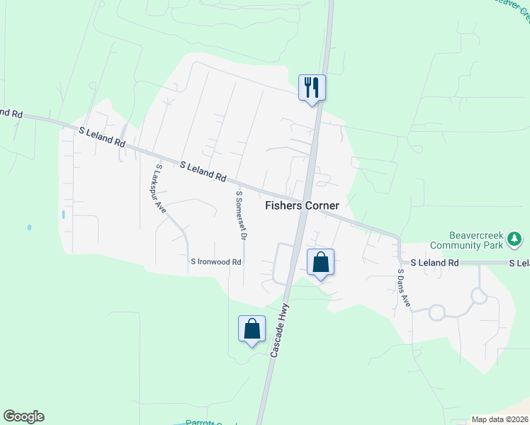 map of restaurants, bars, coffee shops, grocery stores, and more near 21949 Oregon 213 in Oregon City