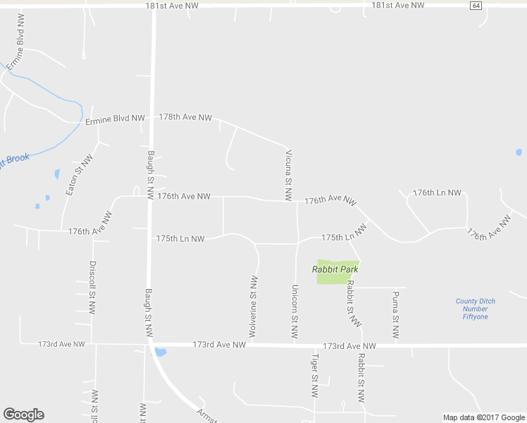 map of restaurants, bars, coffee shops, grocery stores, and more near 8910 176th Avenue Northwest in Ramsey