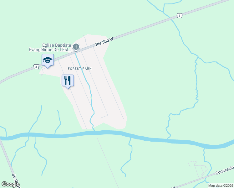 map of restaurants, bars, coffee shops, grocery stores, and more near 76 Manitou Street in The Nation