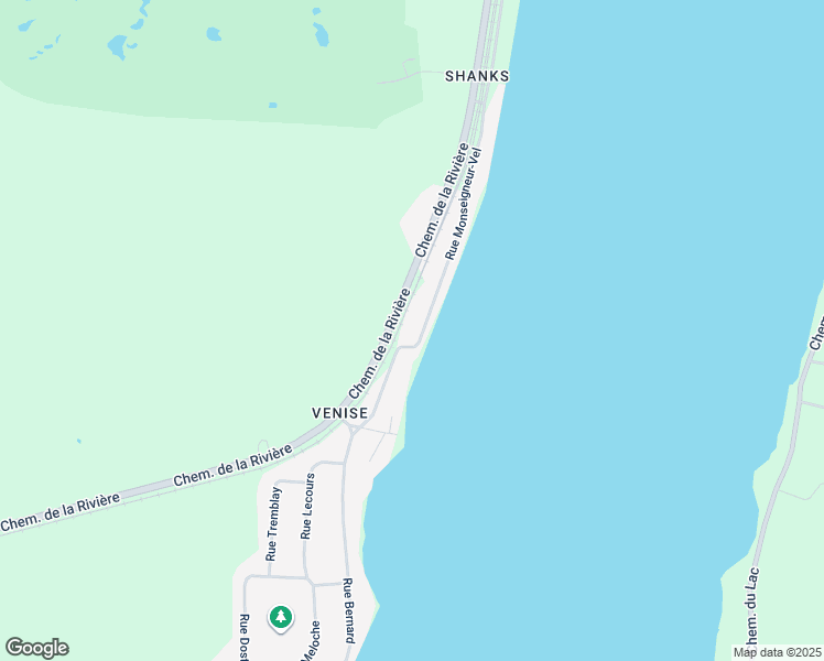 map of restaurants, bars, coffee shops, grocery stores, and more near 107 Rue Monseigneur-Vel in Magog