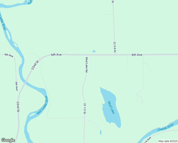 map of restaurants, bars, coffee shops, grocery stores, and more near 589 22 1/2 Street in Chetek