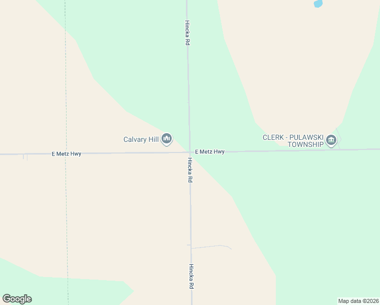 map of restaurants, bars, coffee shops, grocery stores, and more near East Metz Highway in Posen