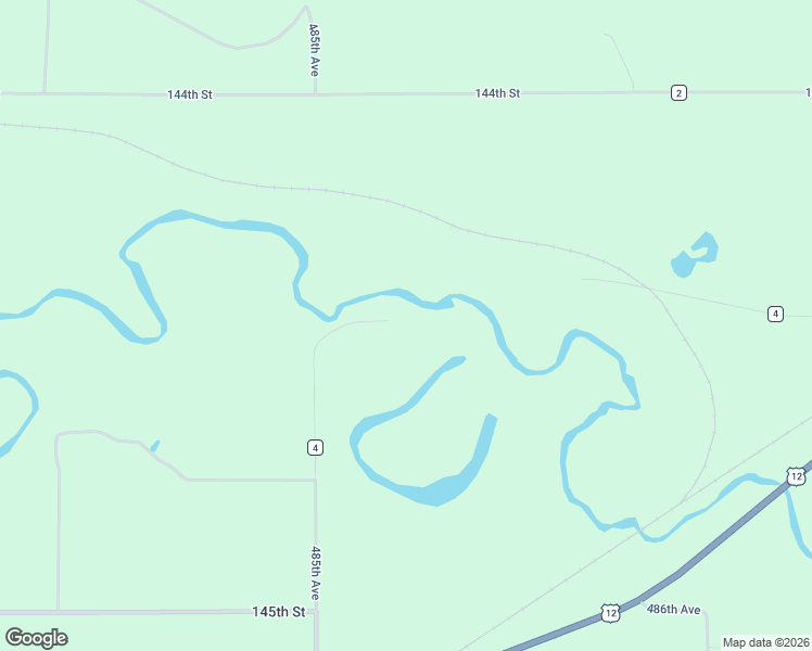 map of restaurants, bars, coffee shops, grocery stores, and more near 1466 485th Avenue in Big Stone City