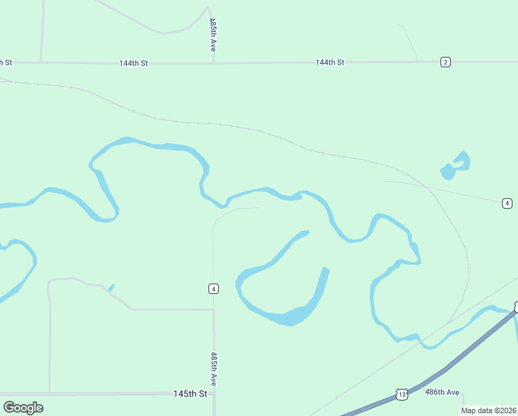map of restaurants, bars, coffee shops, grocery stores, and more near 1466 485th Avenue in Big Stone City