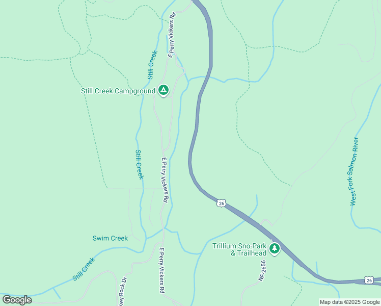 map of restaurants, bars, coffee shops, grocery stores, and more near Mount Hood Highway in Government Camp