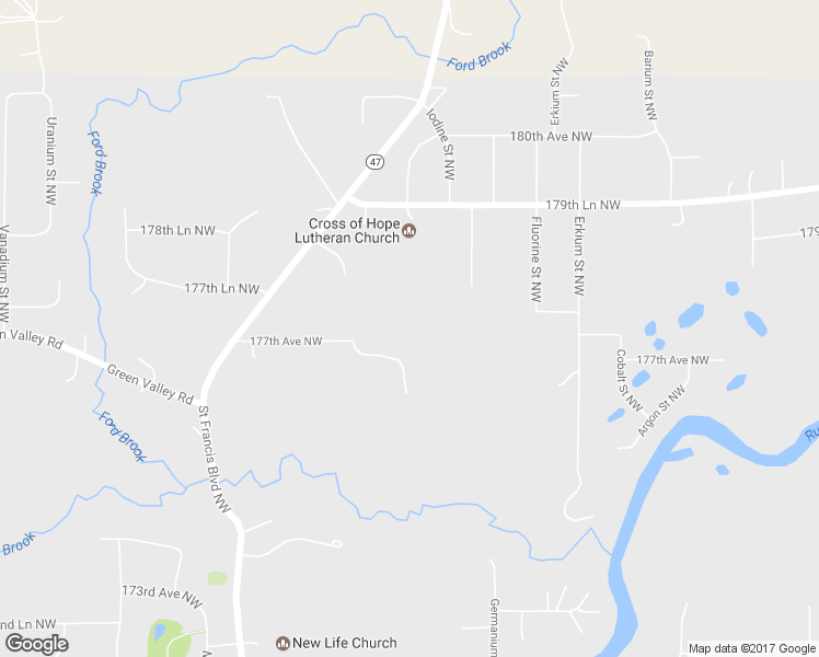 map of restaurants, bars, coffee shops, grocery stores, and more near 5751 177th Avenue Northwest in Ramsey