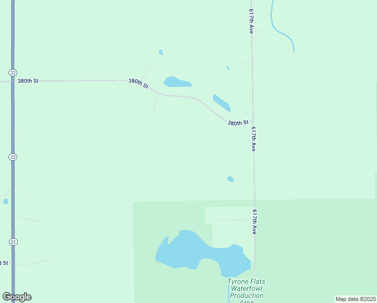 map of restaurants, bars, coffee shops, grocery stores, and more near 61315 380th Street in Eden Valley