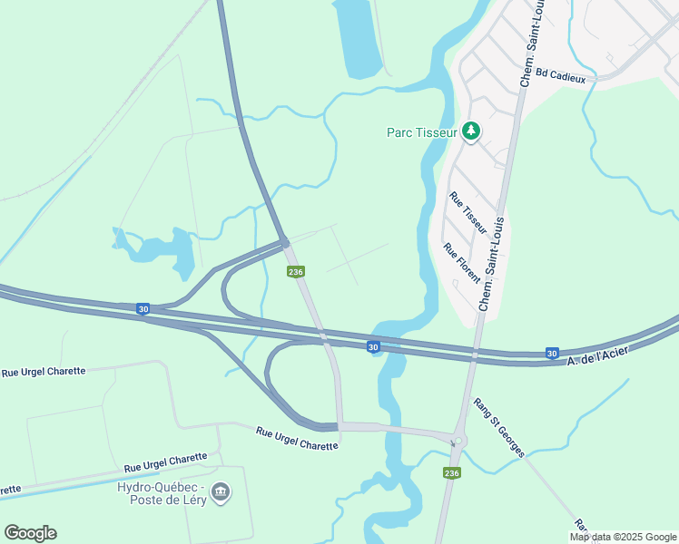 map of restaurants, bars, coffee shops, grocery stores, and more near 925 Rue du Caryer in Beauharnois