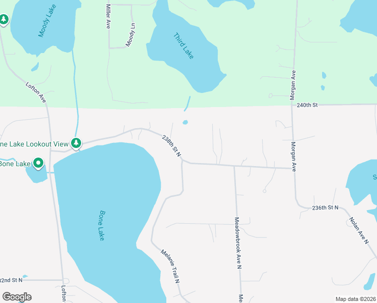 map of restaurants, bars, coffee shops, grocery stores, and more near 12380 238th Street North in Scandia