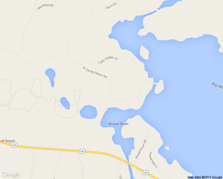 map of restaurants, bars, coffee shops, grocery stores, and more near 175 North Sandy Plains Road in Parry Sound