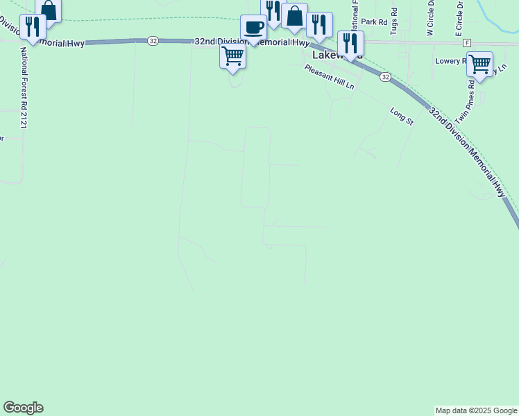 map of restaurants, bars, coffee shops, grocery stores, and more near 17005 Rolling Hills Lane in Lakewood