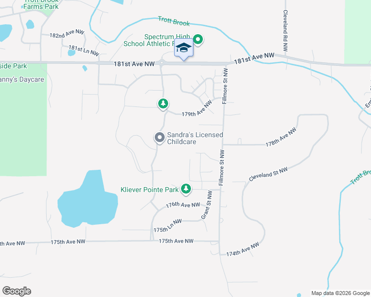 map of restaurants, bars, coffee shops, grocery stores, and more near 10219 178th Avenue Northwest in Elk River