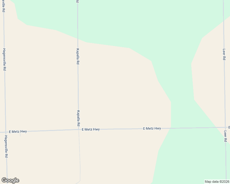 map of restaurants, bars, coffee shops, grocery stores, and more near East Metz Highway in Posen