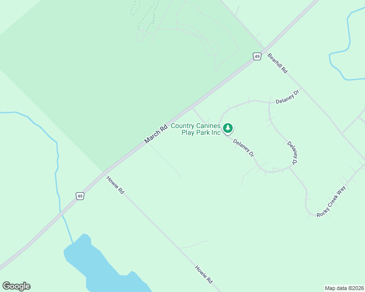 map of restaurants, bars, coffee shops, grocery stores, and more near 3220 March Road in Ottawa